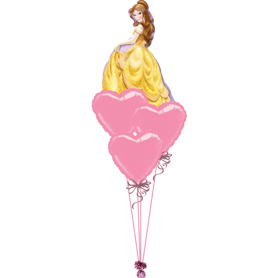 Ballon Belle Princesse avec Zip - Princesse Disney 